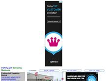 Tablet Screenshot of parking-lotsweeping.com